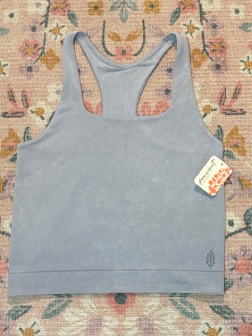 FP movement NWT grey/light blue  racerback tank top